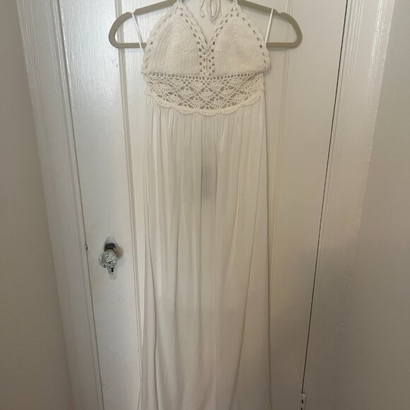 Lilbetter White Crochet Maxi Dress // NWT - Picture 4 of 4